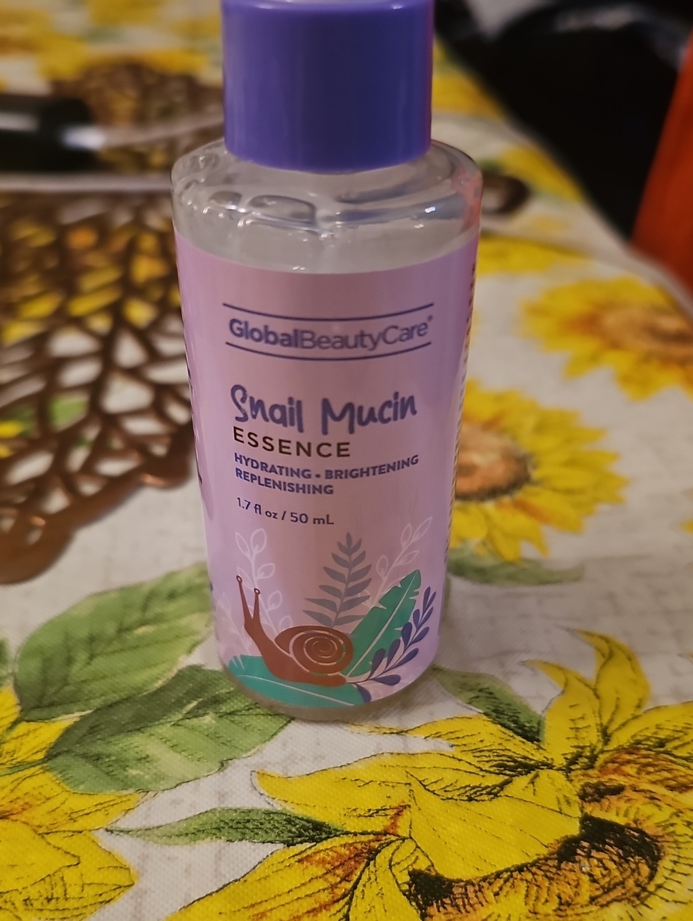GlobalBeautyCare Snail Mucin Essence - Hydrating Brightening Serum (Purple)